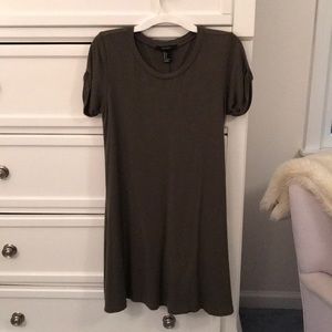 Hunter green T-shirt dress